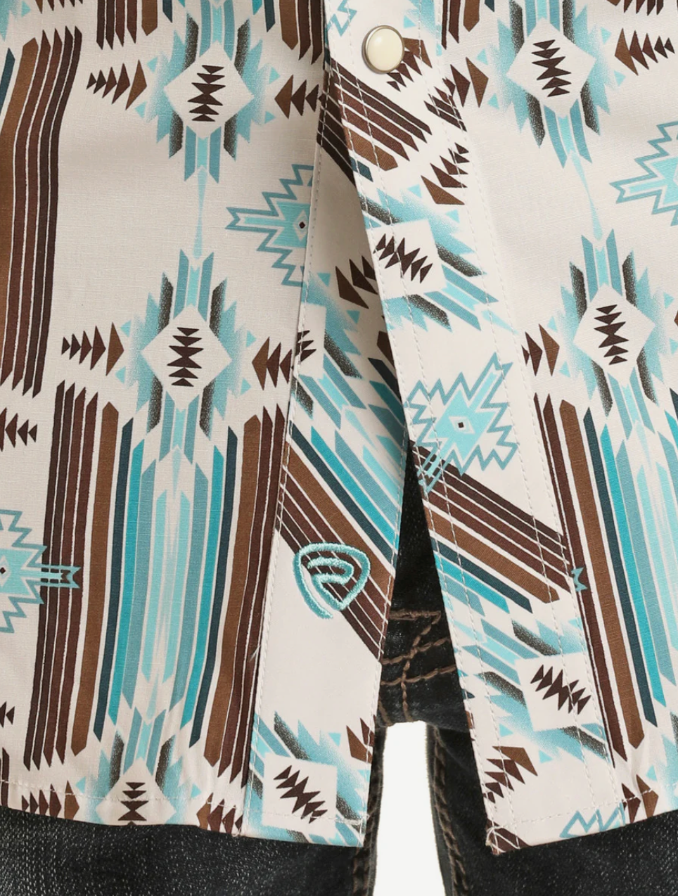 AZTEC SHORT SLEEVE SNAP DOWN SHIRT